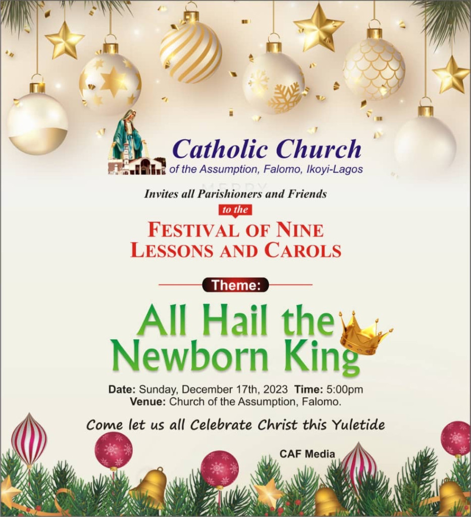 Festival Of Nine Lessons And Carol – Catholic Church Of The Assumption